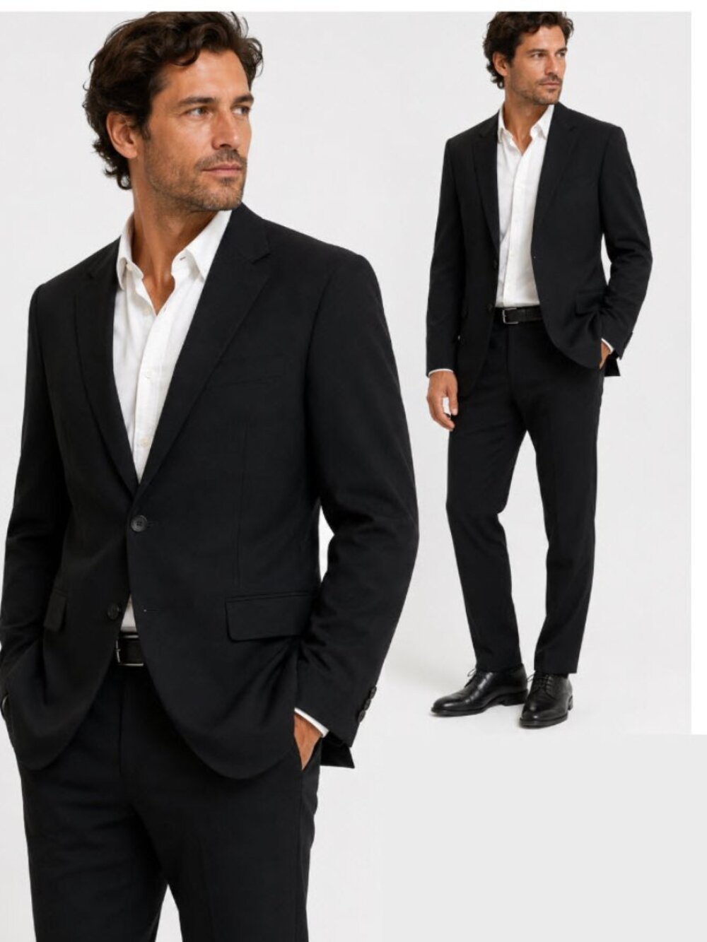 Theory Black Wool Tailored Blazer 44R Theory Xylo NP Two Button Business Jacket